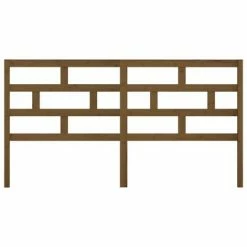 VidaXL Tête de lit Marron miel 206x4x100 cm Bois massif de pin -Têtes et pieds de lit Soldes image 4 814217