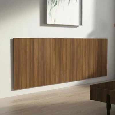 VidaXL Tête de lit murale Chêne marron 240x1,5x80 cm Bois d'ingénierie 6 VidaXL Tête de lit murale Chêne marron 240x1,5x80 cm Bois d'ingénierie – Image 4