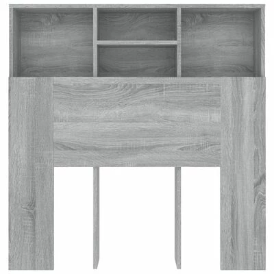 VidaXL Armoire de tête de lit Sonoma gris 100x19x103,5 cm 6 VidaXL Armoire de tête de lit Sonoma gris 100x19x103,5 cm – Image 4