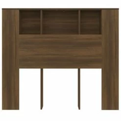 VidaXL Armoire de tête de lit Chêne marron 120x18,5x104,5 cm -Têtes et pieds de lit Soldes image 4 817269