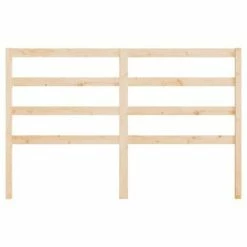VidaXL Tête de lit 156x4x100 cm Bois massif de pin -Têtes et pieds de lit Soldes image 4 817645