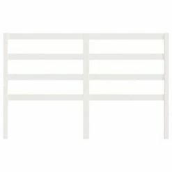 VidaXL Tête de lit Blanc 166x4x100 cm Bois massif de pin -Têtes et pieds de lit Soldes image 4 817651