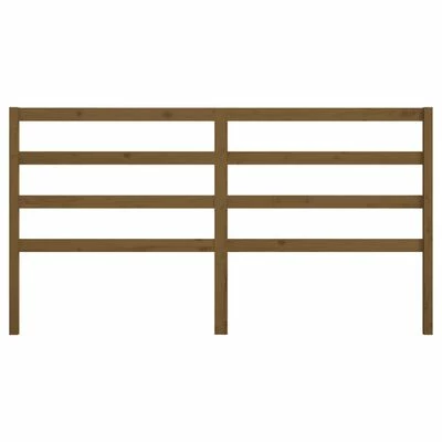 VidaXL Tête de lit Marron miel 186x4x100 cm Bois massif de pin 6 VidaXL Tête de lit Marron miel 186x4x100 cm Bois massif de pin – Image 4