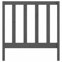 VidaXL Tête de lit Gris 96x4x100 cm Bois massif de pin -Têtes et pieds de lit Soldes image 4 817672