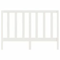 VidaXL Tête de lit Blanc 126x4x100 cm Bois massif de pin -Têtes et pieds de lit Soldes image 4 817681