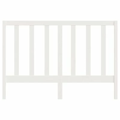 VidaXL Tête de lit Blanc 146x4x100 cm Bois massif de pin 6 VidaXL Tête de lit Blanc 146x4x100 cm Bois massif de pin – Image 4