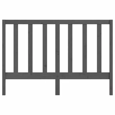 VidaXL Tête de lit Gris 146x4x100 cm Bois massif de pin 6 VidaXL Tête de lit Gris 146x4x100 cm Bois massif de pin – Image 4