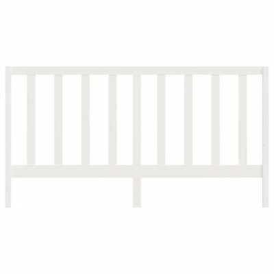 VidaXL Tête de lit Blanc 206x4x100 cm Bois massif de pin 6 VidaXL Tête de lit Blanc 206x4x100 cm Bois massif de pin – Image 4
