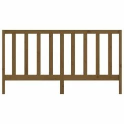 VidaXL Tête de lit Marron miel 206x4x100 cm Bois massif de pin -Têtes et pieds de lit Soldes image 4 817713