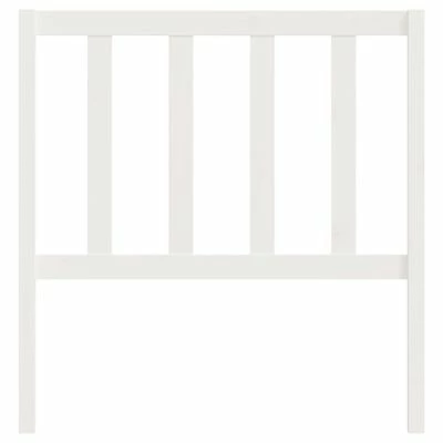 VidaXL Tête de lit Blanc 81x4x100 cm Bois massif de pin 6 VidaXL Tête de lit Blanc 81x4x100 cm Bois massif de pin – Image 4