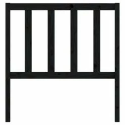 VidaXL Tête de lit Noir 96x4x100 cm Bois massif de pin 11 VidaXL Tête de lit Noir 96x4x100 cm Bois massif de pin -Têtes et pieds de lit Soldes image 4 817724