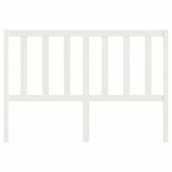 VidaXL Tête de lit Blanc 141x4x100 cm Bois massif de pin -Têtes et pieds de lit Soldes image 4 817736