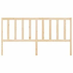 VidaXL Tête de lit 206x4x100 cm Bois massif de pin -Têtes et pieds de lit Soldes image 4 817760