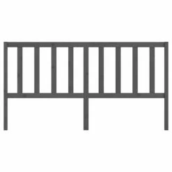 VidaXL Tête de lit Gris 206x4x100 cm Bois massif de pin 11 VidaXL Tête de lit Gris 206x4x100 cm Bois massif de pin -Têtes et pieds de lit Soldes image 4 817762