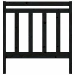 VidaXL Tête de lit Noir 81x4x100 cm Bois massif de pin 11 VidaXL Tête de lit Noir 81x4x100 cm Bois massif de pin -Têtes et pieds de lit Soldes image 4 817769