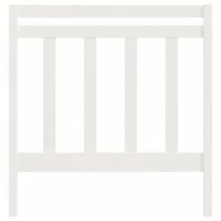 VidaXL Tête de lit Blanc 96x4x100 cm Bois massif de pin -Têtes et pieds de lit Soldes image 4 817771