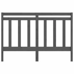 VidaXL Tête de lit Gris 156x4x100 cm Bois massif de pin -Têtes et pieds de lit Soldes image 4 817797
