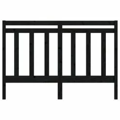 VidaXL Tête de lit Noir 156x4x100 cm Bois massif de pin 11 VidaXL Tête de lit Noir 156x4x100 cm Bois massif de pin -Têtes et pieds de lit Soldes image 4 817799