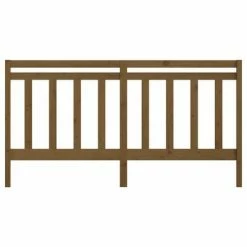 VidaXL Tête de lit Marron miel 186x4x100 cm Bois massif de pin -Têtes et pieds de lit Soldes image 4 817808