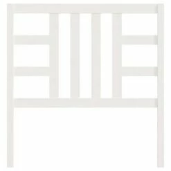 VidaXL Tête de lit Blanc 81x4x100 cm Bois massif de pin -Têtes et pieds de lit Soldes image 4 817816