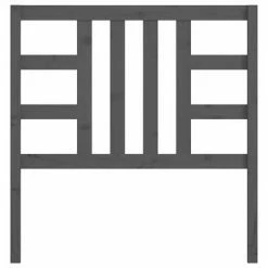 VidaXL Tête de lit Gris 96x4x100 cm Bois massif de pin -Têtes et pieds de lit Soldes image 4 817822