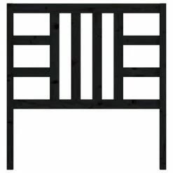 VidaXL Tête de lit Noir 96x4x100 cm Bois massif de pin 11 VidaXL Tête de lit Noir 96x4x100 cm Bois massif de pin -Têtes et pieds de lit Soldes image 4 817824