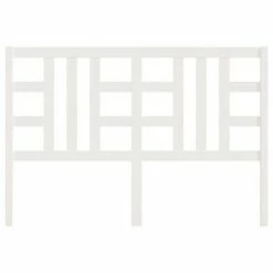 VidaXL Tête de lit Blanc 166x4x100 cm Bois massif de pin -Têtes et pieds de lit Soldes image 4 817851
