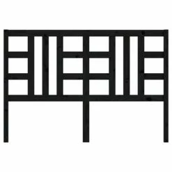 VidaXL Tête de lit Noir 166x4x100 cm Bois massif de pin 11 VidaXL Tête de lit Noir 166x4x100 cm Bois massif de pin -Têtes et pieds de lit Soldes image 4 817854