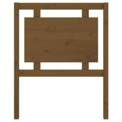 VidaXL Tête de lit Marron miel 80,5x4x100 cm Bois massif de pin -Têtes et pieds de lit Soldes image 4 817918