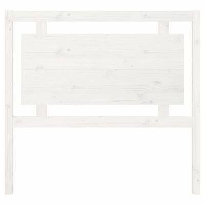 VidaXL Tête de lit Blanc 105,5x4x100 cm Bois massif de pin 6 VidaXL Tête de lit Blanc 105,5x4x100 cm Bois massif de pin – Image 4