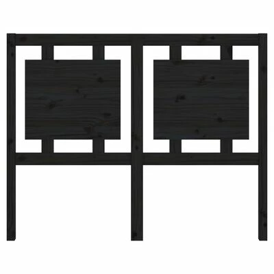 VidaXL Tête de lit Noir 125,5x4x100 cm Bois massif de pin 6 VidaXL Tête de lit Noir 125,5x4x100 cm Bois massif de pin – Image 4