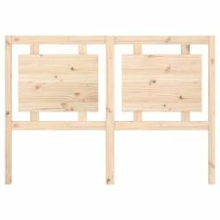 VidaXL Tête de lit 140,5x4x100 cm Bois massif de pin -Têtes et pieds de lit Soldes image 4 817935