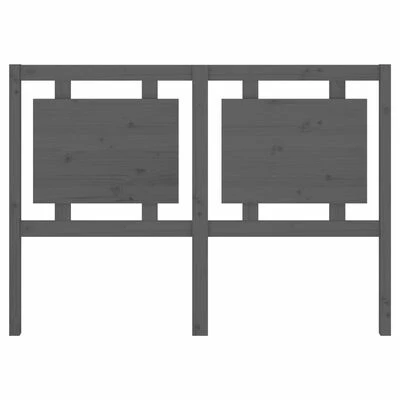 VidaXL Tête de lit Gris 140,5x4x100 cm Bois massif de pin 6 VidaXL Tête de lit Gris 140,5x4x100 cm Bois massif de pin – Image 4