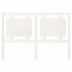 VidaXL Tête de lit Blanc 145,5x4x100 cm Bois massif de pin -Têtes et pieds de lit Soldes image 4 817941