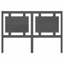 VidaXL Tête de lit Gris 145,5x4x100 cm Bois massif de pin -Têtes et pieds de lit Soldes image 4 817942