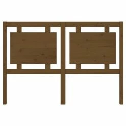 VidaXL Tête de lit Marron miel 145,5x4x100 cm Bois massif de pin -Têtes et pieds de lit Soldes image 4 817943