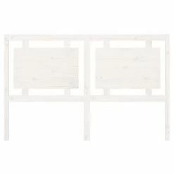 VidaXL Tête de lit Blanc 155,5x4x100 cm Bois massif de pin -Têtes et pieds de lit Soldes image 4 817946