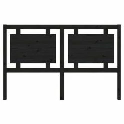 VidaXL Tête de lit Noir 155,5x4x100 cm Bois massif de pin 11 VidaXL Tête de lit Noir 155,5x4x100 cm Bois massif de pin -Têtes et pieds de lit Soldes image 4 817949