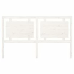 VidaXL Tête de lit Blanc 165,5x4x100 cm Bois massif de pin -Têtes et pieds de lit Soldes image 4 817951