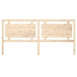VidaXL Tête de lit 205,5x4x100 cm Bois massif de pin -Têtes et pieds de lit Soldes image 4 817960