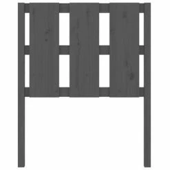 VidaXL Tête de lit Gris 80,5x4x100 cm Bois massif de pin -Têtes et pieds de lit Soldes image 4 817967