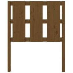 VidaXL Tête de lit Marron miel 80,5x4x100 cm Bois massif de pin -Têtes et pieds de lit Soldes image 4 817968
