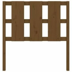 VidaXL Tête de lit Marron miel 95,5x4x100 cm Bois massif de pin -Têtes et pieds de lit Soldes image 4 817973