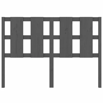 VidaXL Tête de lit Gris 140,5x4x100 cm Bois massif de pin 6 VidaXL Tête de lit Gris 140,5x4x100 cm Bois massif de pin – Image 4