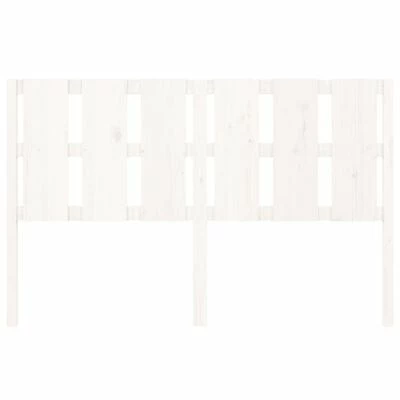 VidaXL Tête de lit Blanc 155,5x4x100 cm Bois massif de pin 6 VidaXL Tête de lit Blanc 155,5x4x100 cm Bois massif de pin – Image 4