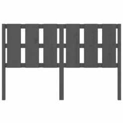 VidaXL Tête de lit Gris 155,5x4x100 cm Bois massif de pin 11 VidaXL Tête de lit Gris 155,5x4x100 cm Bois massif de pin -Têtes et pieds de lit Soldes image 4 817997