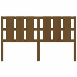 VidaXL Tête de lit Marron miel 165,5x4x100 cm Bois massif de pin -Têtes et pieds de lit Soldes image 4 818003