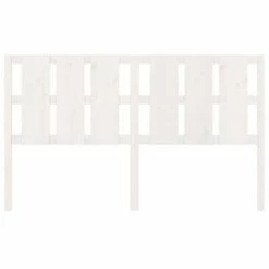 VidaXL Tête de lit Blanc 185,5x4x100 cm Bois massif de pin -Têtes et pieds de lit Soldes image 4 818006