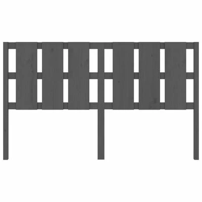 VidaXL Tête de lit Gris 185,5x4x100 cm Bois massif de pin 6 VidaXL Tête de lit Gris 185,5x4x100 cm Bois massif de pin – Image 4