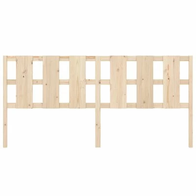 VidaXL Tête de lit 205,5x4x100 cm Bois massif de pin 6 VidaXL Tête de lit 205,5x4x100 cm Bois massif de pin – Image 4